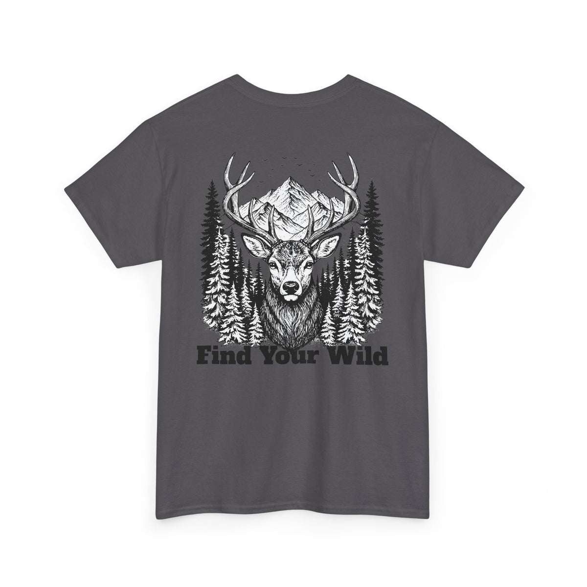 Pine & Peak “Find Your Wild” Vintage Outdoor Graphic T-Shirt