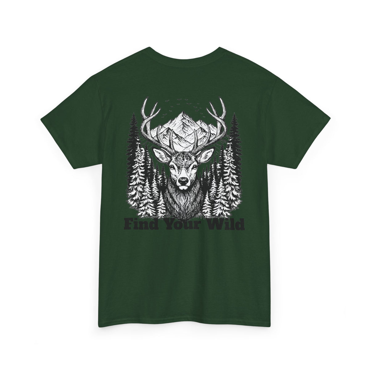 Pine & Peak “Find Your Wild” Vintage Outdoor Graphic T-Shirt