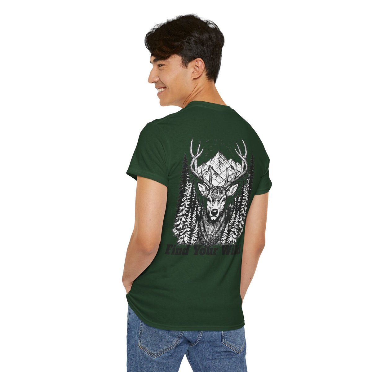 Pine & Peak “Find Your Wild” Vintage Outdoor Graphic T-Shirt